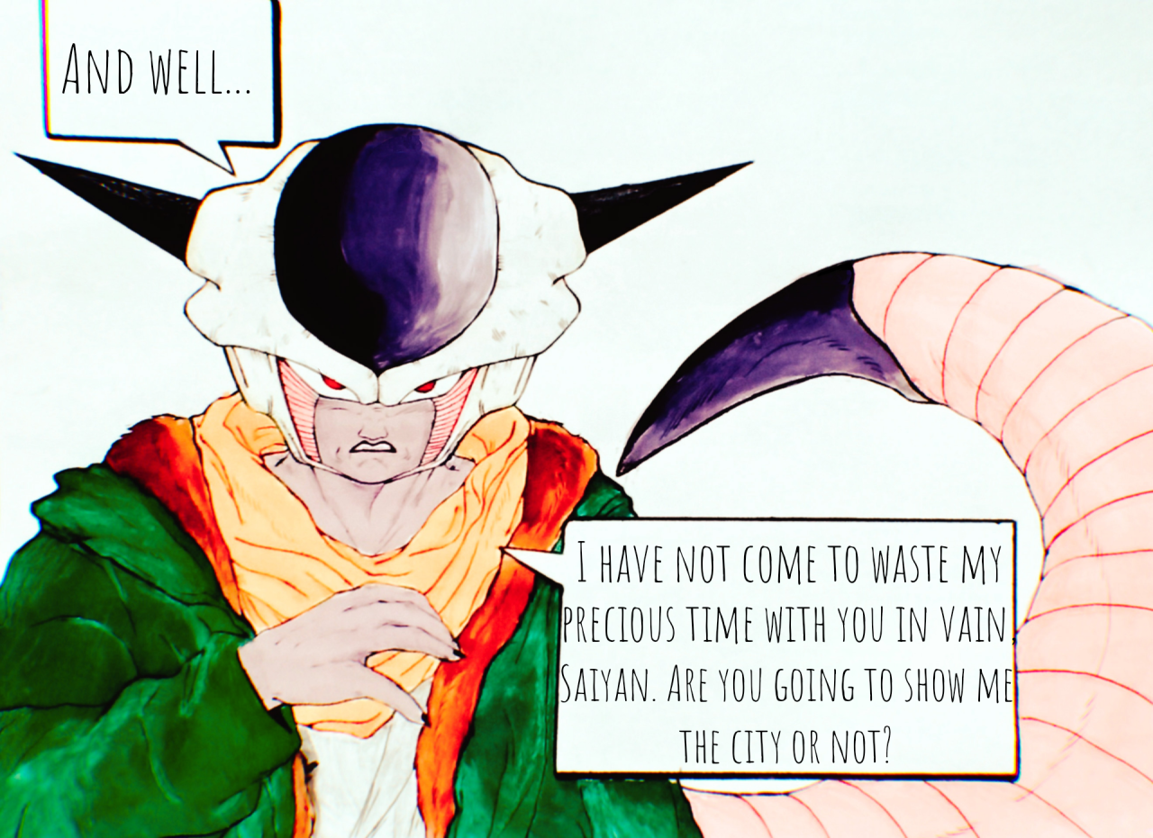 All Hail Emperor Frieza — this my heart, he is so pleased uwu then this  when
