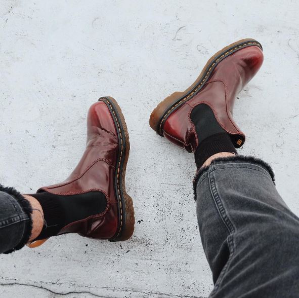 Higgins uren champignon DR. MARTENS — Docs of The Day: The Vegan 2976 boot in Cherry...