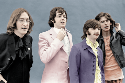 the beatles 1968 —colored by @yesterdey