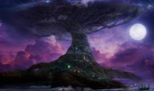 talesoffjords:  Yggdrasil:The world tree in the Norse Mythology. It is the power holding the worlds,