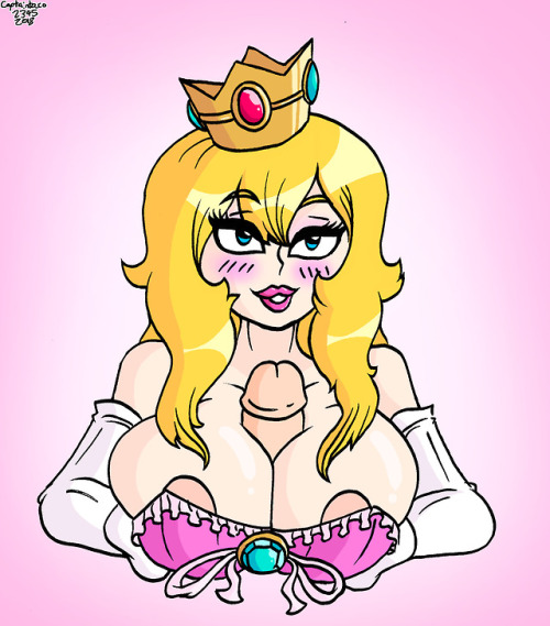 One of my favourite cosplay girls, Hidori Rose, recently put out a video of her in a Princess Peach costume, and i immediately decided to draw this. 