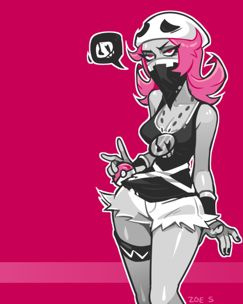 zoestanleyarts: Team Skull Grunt Society6  poke babe~ ;9