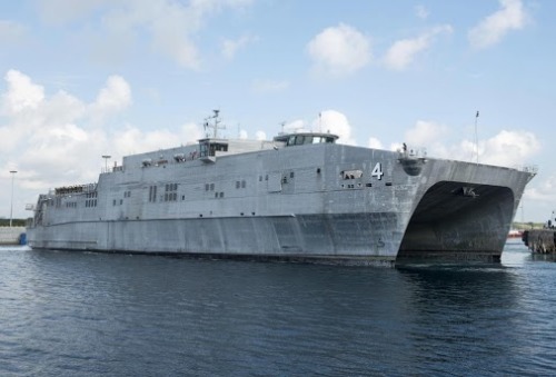 jcsmarinenews:The United States Navy expeditionary fast transport ship USNS Fall River (T-EPF-4) is 