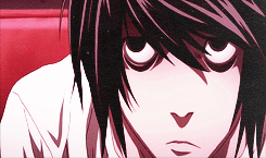 mukoros:  color palette meme —kawaiiryuzaki asked: death note   the color i associate with it (red) 