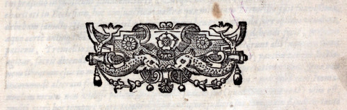 Small engraved illustration from the title page of a late 16th Century New Testamentprinted in Londo