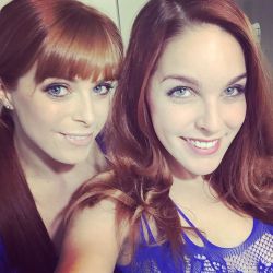 amarnamiller:  Duet of sexy #redheads 😈💕 thank you for the awesome scenes @pennypaxparty ✨ #selfie #blueeyes #sexy #pornlife #pornactress #amarnamiller #pennypax