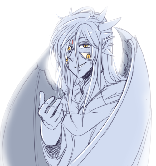 My version of a (mostly) human form Anankos. I literally love how his eyes are so I though I could t