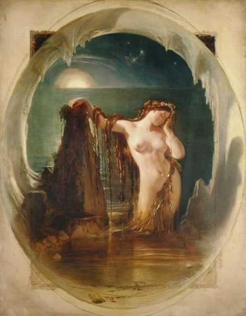 diaryofalandlockedmermaid: The Origin of the Harp, by Daniel Maclise, 1842