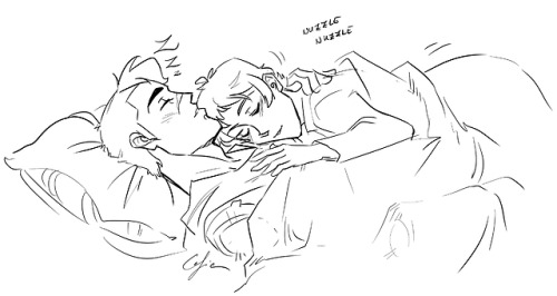 littlecofieart: sleeping shance :3Lance is such a cat.