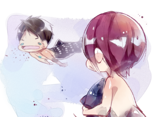 askmercheebs:R: “I’ll catch and eat every fish in sight. Sousuke just does…that.”