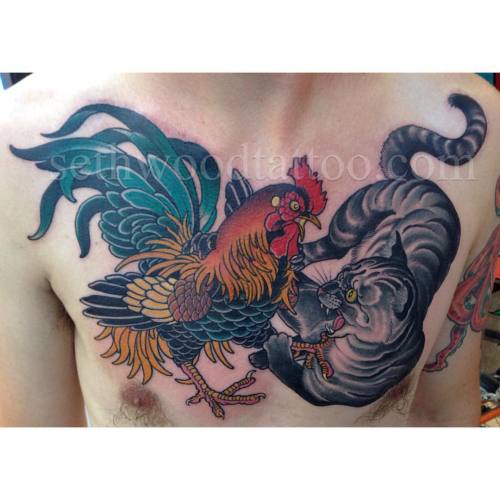 sethwoodtattoo: Two weeks ago, from my first day back at the office. Jerome came to temple from Mont