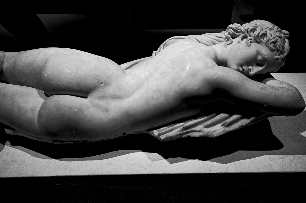 mp-a:  the hermaphrodite, Museo Romano, Rome, Palazzo Massimo. All rights reserved