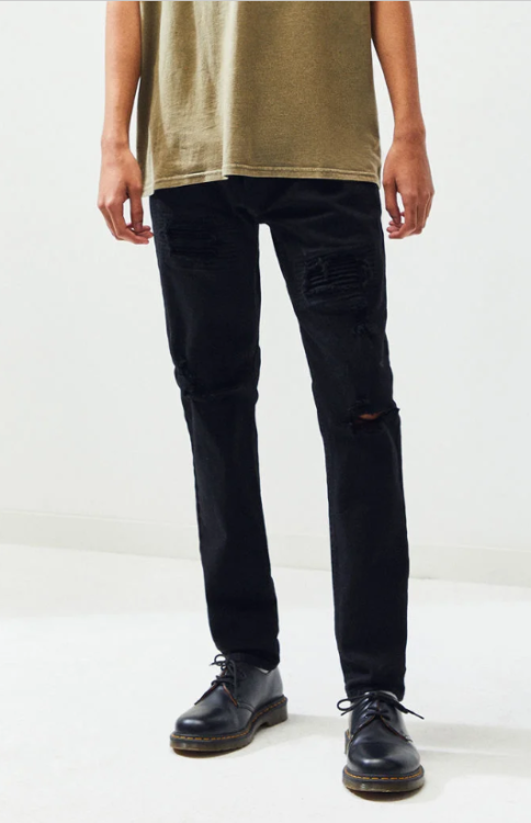 Masculine Demonkin Fashion with Gold, Black & RedPacsun Ripped Skinny Jeans - $54.95Let’s Summon