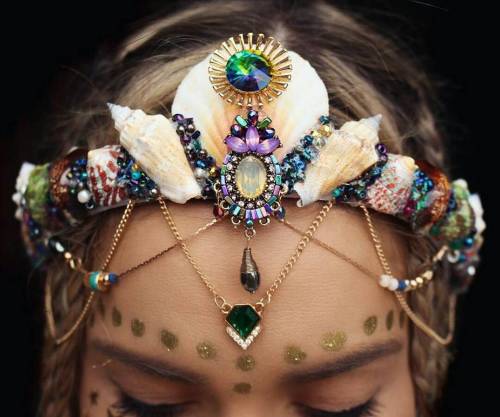 wordsnquotes:culturenlifestyle:New Dazzling Mermaid Crowns Inspired by Ariel by Chelsea ShielsTwenty