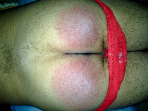 wellspankedhubby:  These panties are only used when my miss is to punish me severely as you can see