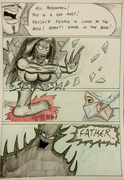 Kate Five vs Symbiote comic Page 100  He’s