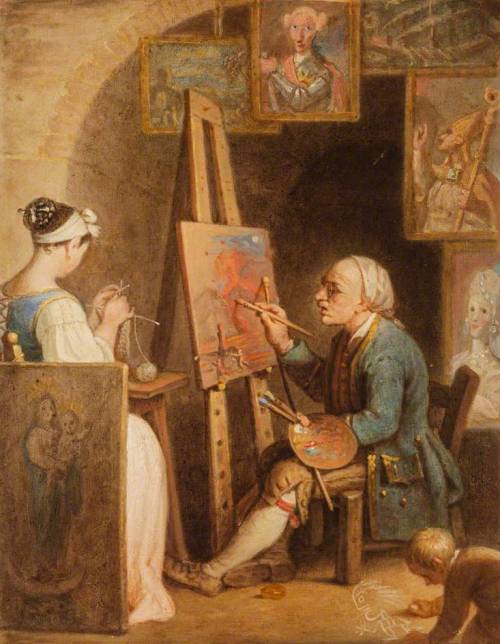 kutxx:3.David AllanThe uncultivated Genius1775, oil on copper, National Galleries of Scotland