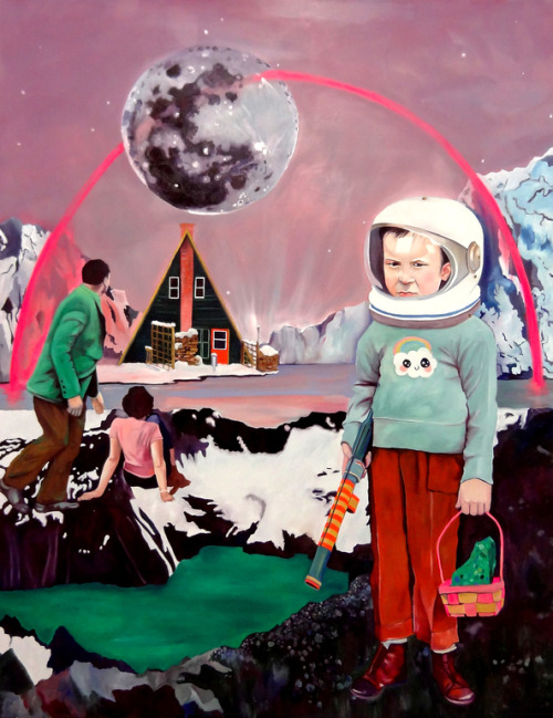 Cats, indians, and cotton candy in the paintings of Super Future Kid