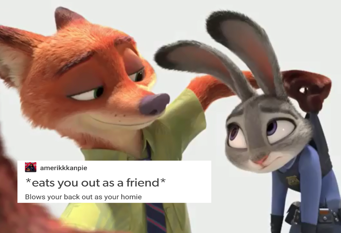 Me when someone says Nick and Judy are just friends