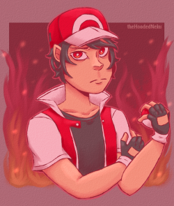 thehoodedneku:  Was He Afraid Mostly I was thinking about the fact that Pokemon Trainer Red was like 10 when he went on his Pokemon journey, and took down Team Rocket mostly by himself. He was 10! It’s pretty wild and would be hella scary for a kid