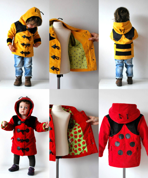 bun-bun-diety:  sosuperawesome:  Children’s coats from Etsy shop OliveAndVince Browse more curated kids stuff or coats So Super Awesome is also on Facebook, Twitter and Pinterest   @transguymajormiles 