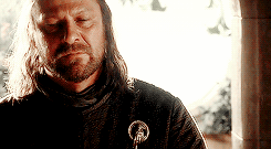 got/asoiaf challenge{2/3 major characters} → Eddard Stark.”The blood of the First Men still flows in the veins of the Starks, and we hold to the belief that the man who passes the sentence should swing the sword. If you would take a man’s life,