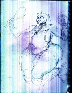 snaokidoki: p sure this wasnt posted - Toriel Barbarian. (The other image is here)- Patreon.com/Snao -