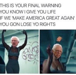 weavemama:  CAN YA’LL STOP DOING BERNIE LIKE THIS