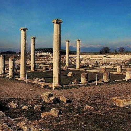 theworldofalexanderthegreat: Ruins of Ancient Pella, a birthplace of Alexander The Great. Pella, Mac