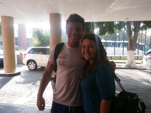 Me and Tom Daley today :D