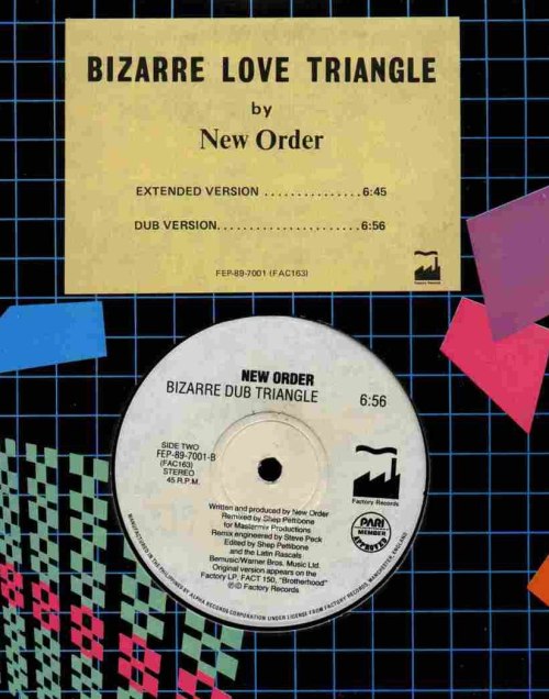 New Order - Bizarre Love Triangle: http://www.youtube.com/watch?v=7uEBuqkkQRk AND an important remix