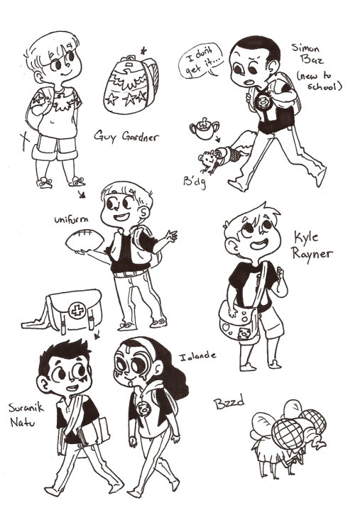 khajidont:Some dumb doodles I did while I was away .u. This basically all happened because I wanted 