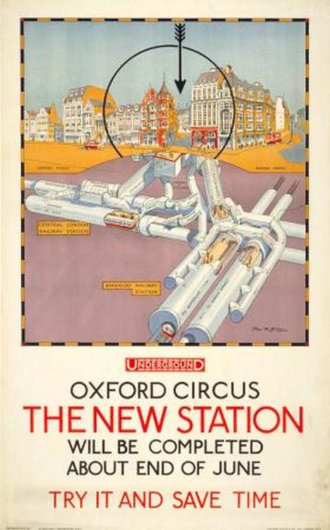 Oxford Circus - The New Station (1925)