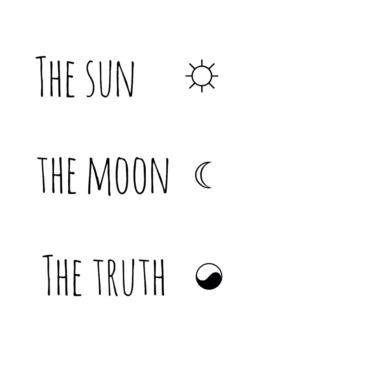 punkrockwithflowersinmyhair:  the sun. the moon. the truth.