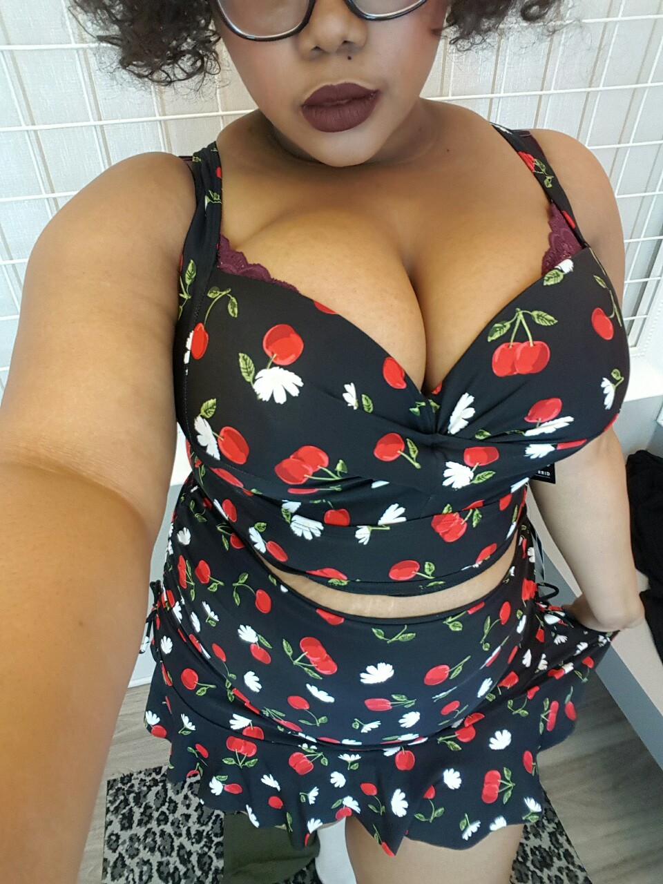 bustyspice:  afatblackfairy:  Tried on a Torrid bikini. It was fun ^_^  😍😍😍