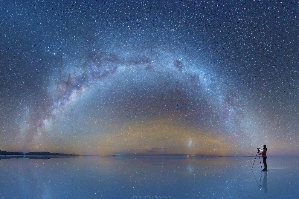itscolossal:  The Milky Way Reflected Onto the Largest Salt Flat in the World 