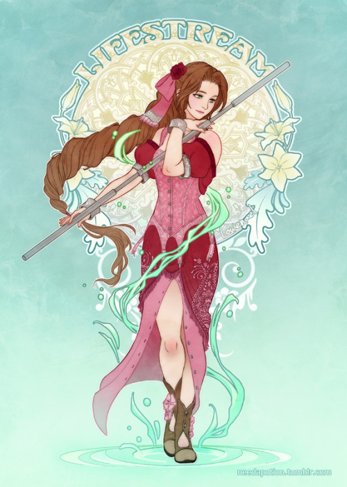lowenael:Final Fantasy’s characters inspired by steampunk and art nouveau style :)- FFVII Vincent, A