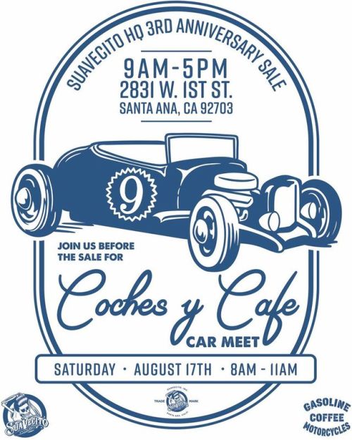 @suavecitospeed presents “Coches y Café “ car meet this Saturday from 8:00am - 11