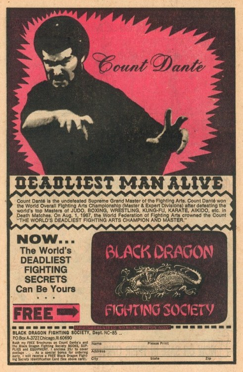 peashooter85:Count Dante — The Father of Modern Martial Arts FraudsToday Martial Arts are full