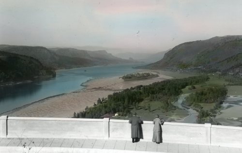  View up river from Crown Point - Columbia River GorgeJohn Yeon Collection, Box 3, #16 