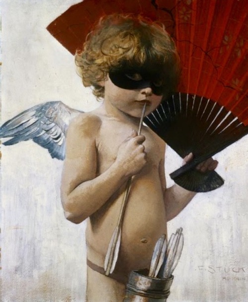 life-imitates-art-far-more:Franz Stuck (1863-1928)“Cupid at the Masked Ball” Art nouveau