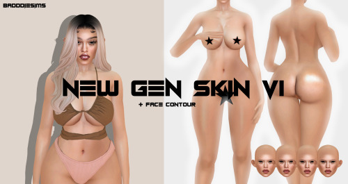 BADDDIESIMS NEW GEN SKIN V1 Custom Thumbnails High/Medium Poly HQ Textures T.O.U.Don’t Re-UploadDon’