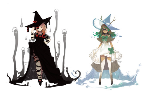 missusruin:  witchsona commission for forsaken-spirits & oceanpaladinconstellations/hearts/spirit witchdeer/stars/ocean witch
