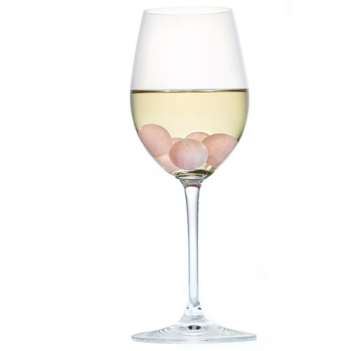 RabLabs Vida Rose Quartz Wine Gem Set ❤ liked on Polyvore (see more RabLabs)