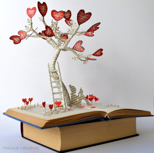 lustik:Book Sculptures and Paper Art - Malena Valcárcel.Etsy ShopArtists on tumblrLustik:&nbs