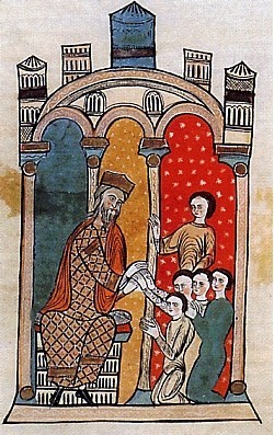 Illustrations from “Liber Feudorum Maior” a late twelfth-century illuminated cartulary of the Crown 