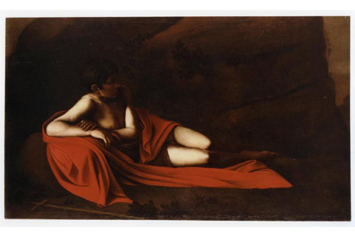 John the Baptist (Reclining Baptist), 1610, CaravaggioMedium: oil,canvashttps://www.wikiart.org/en/c