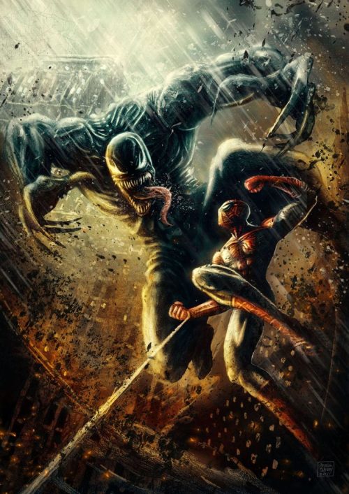 youngjusticer:  “Stay thirsty, my friend. ‘Cause I have a lot more fruit punch left for ya.” Venom’s Web, by Jeremy Love. 