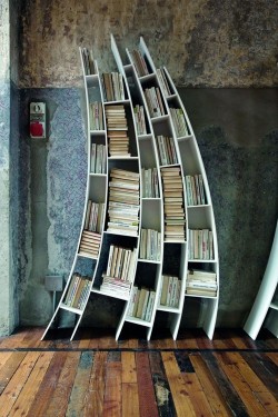 nonconcept:Functional and sculptural bookshelf by Giuseppe Vigano.