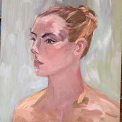 Portrait by Lisa Colwell #artmodel #artmodeling #figuredrawing #figuremodel  #painting #portrait